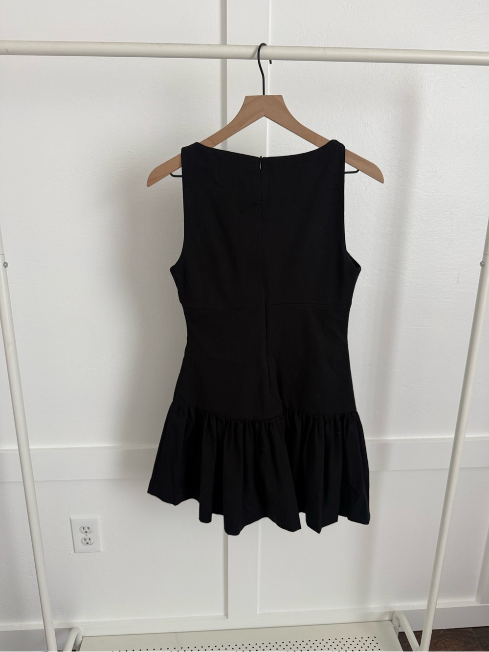 Zara Black Drop Waist Mini Dress - Picture 6 of 6
